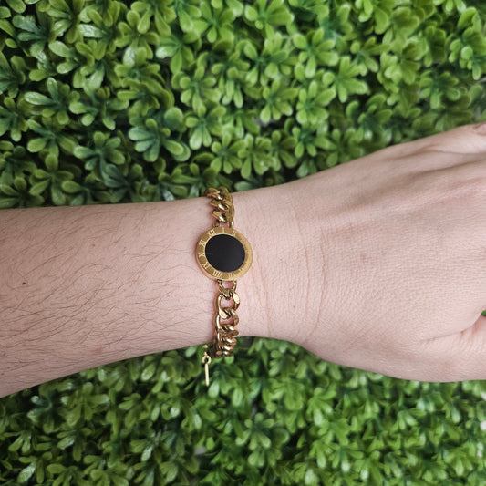 Pulsera TAMY Circulo Dorada