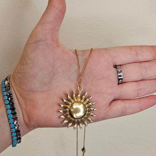 Mariluz β Collar de sol en acero inoxidable