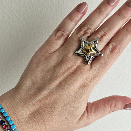 ASTRA – Stainless Steel Star Ring (Anillo)