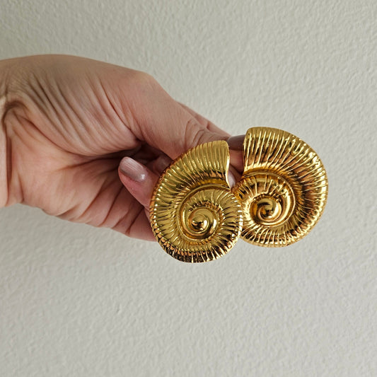 Ameli Stainless Steel Seashell Earrings