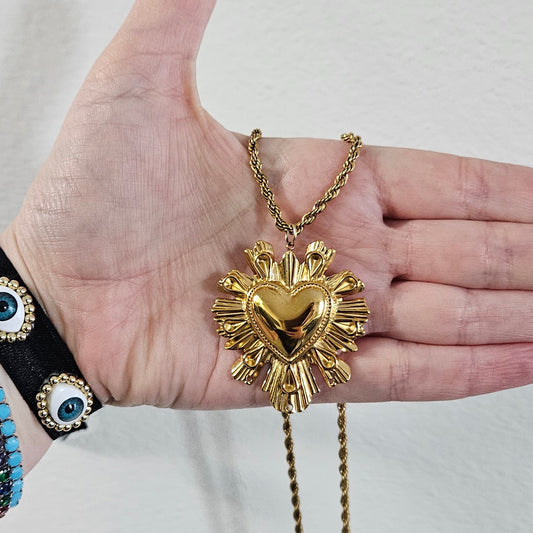 Amaya Necklace Stainless Steel Heart Pendant