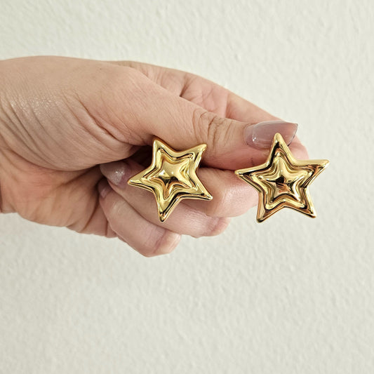 Astra Gold Earrings (Aretes) ✨