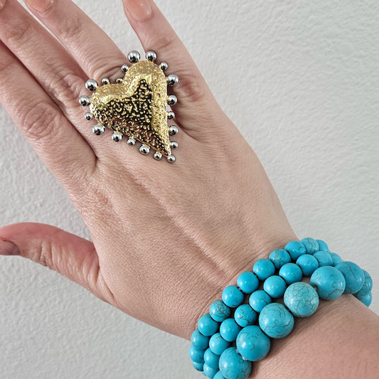 Mirsa Adjustable Ring – Stainless Steel 💛