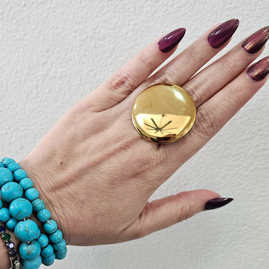 Nubia Round Ring (Anillo) — Stainless Steel