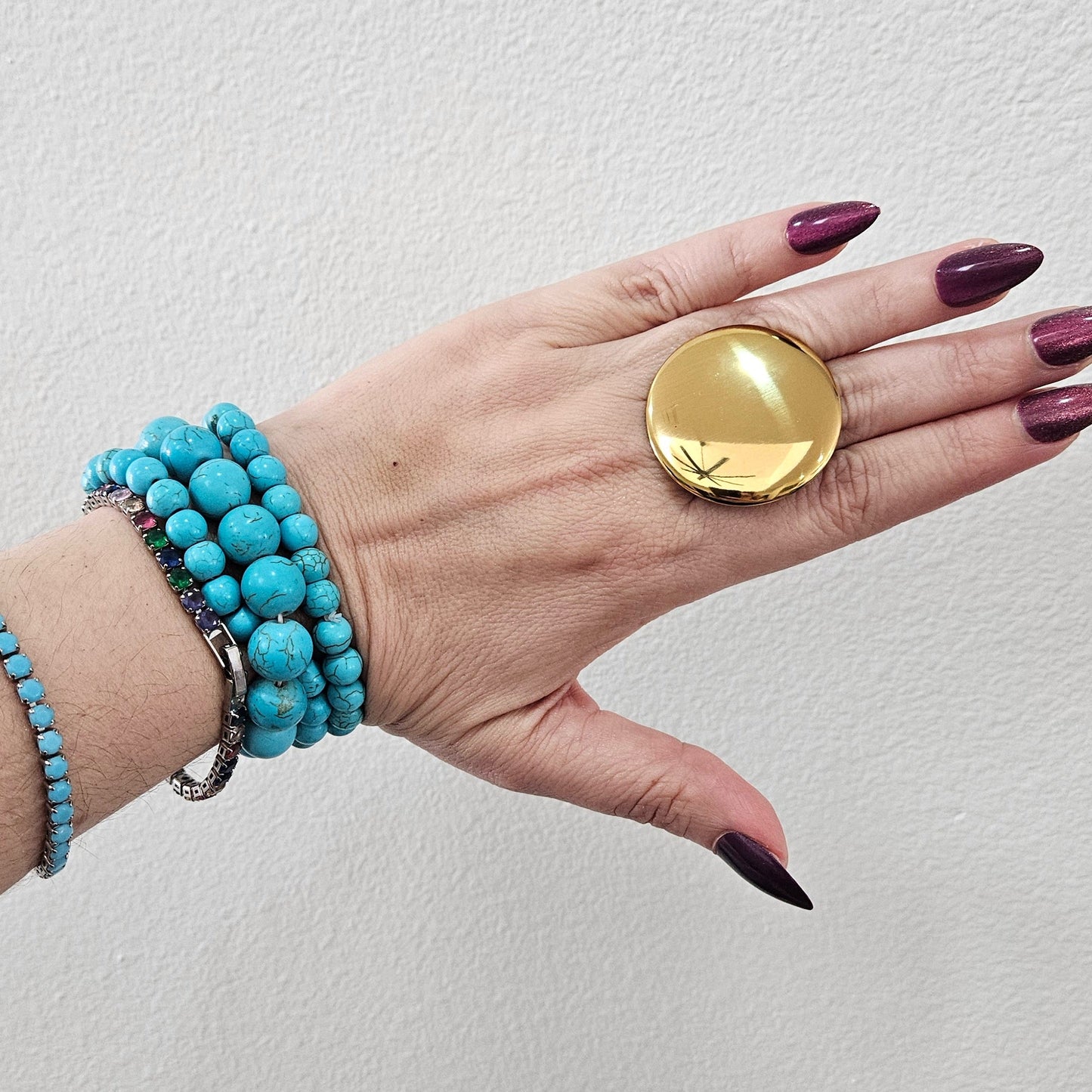 Nubia Round Ring (Anillo) — Stainless Steel