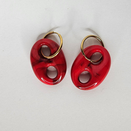 Susy Red Earrings (Aretes)