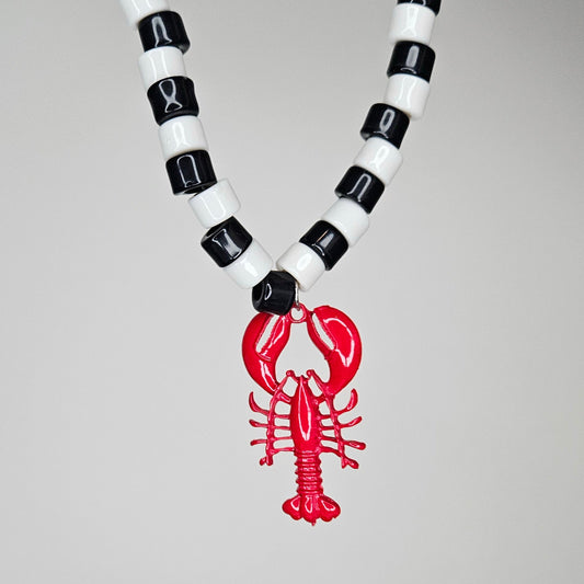 Irina Red Lobster Necklace (Collar)