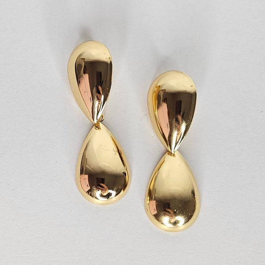 Cyn Gold Stainless Steel Earrings (Aretes)