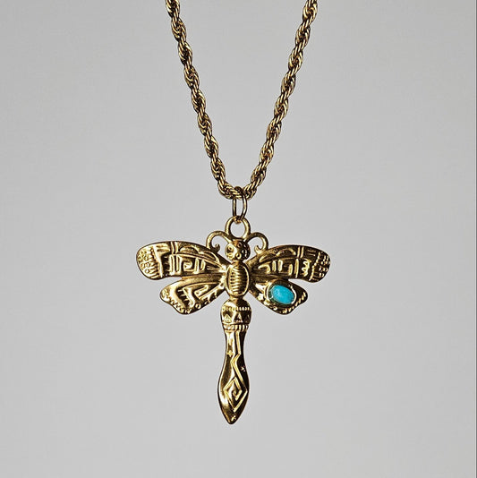 Fran Gold Stainless Steel Necklace (Collar)