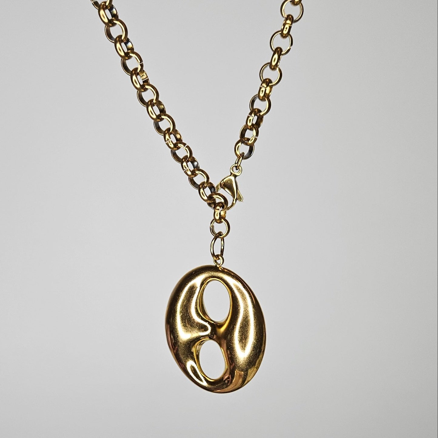 Musme Gold Stainless Steel Necklace (Collar)