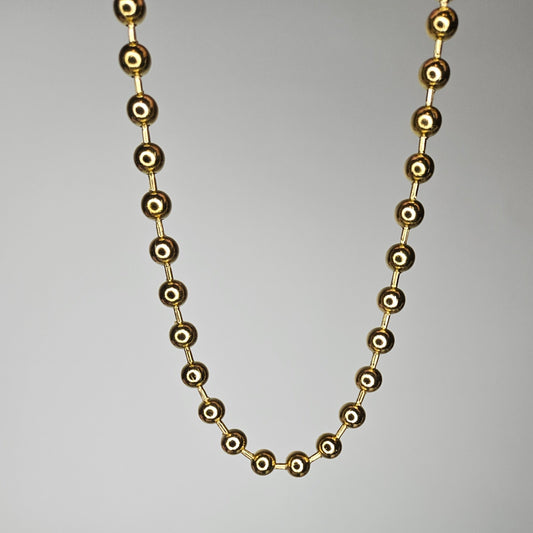 Maniwiss Gold Stainless Steel Beaded Necklace (Collar)