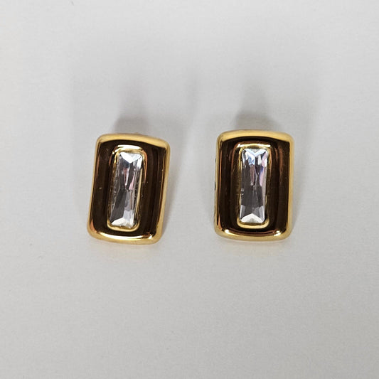 Marfi Gold Stainless Steel Earrings (Aretes)