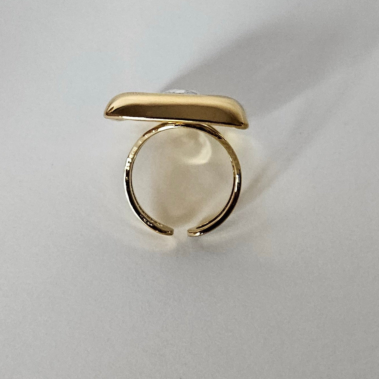 Marfi Gold Stainless Steel Adjustable Ring (Anillo)