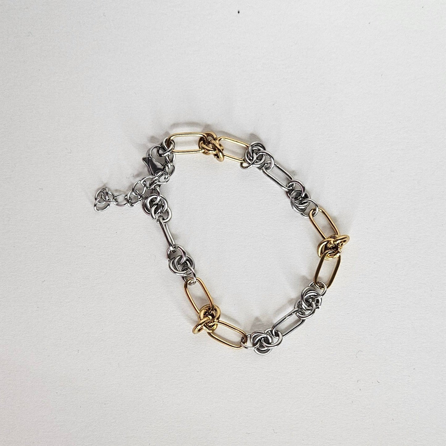 Elena Two-Tone Stainless Steel Bracelet (Pulsera)