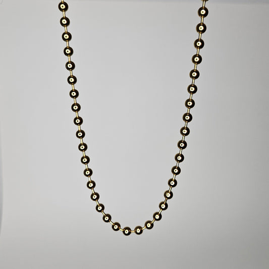 Manita Gold Stainless Steel Beaded Necklace (Collar)