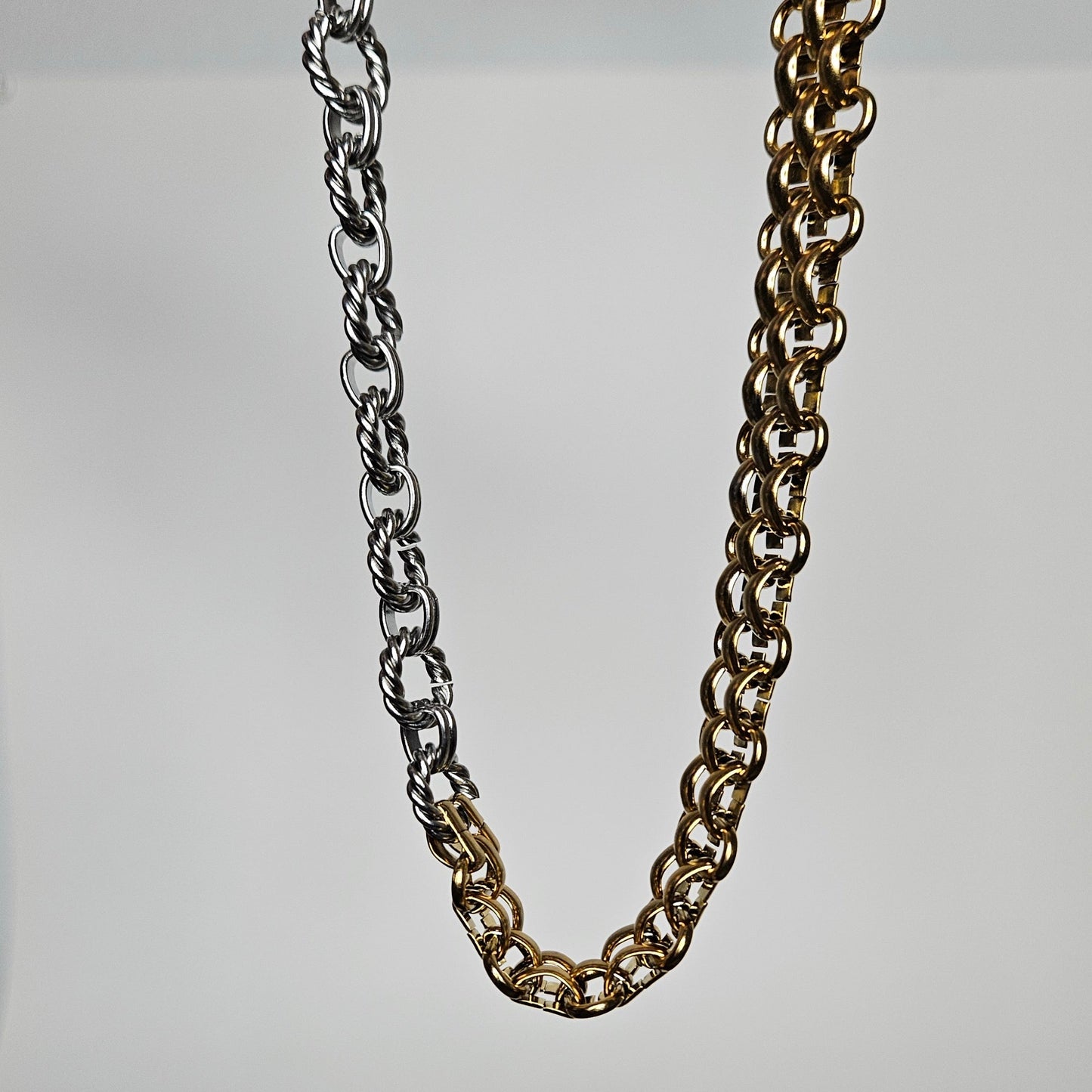 Dorina Two-Tone Stainless Steel Necklace (Collar)