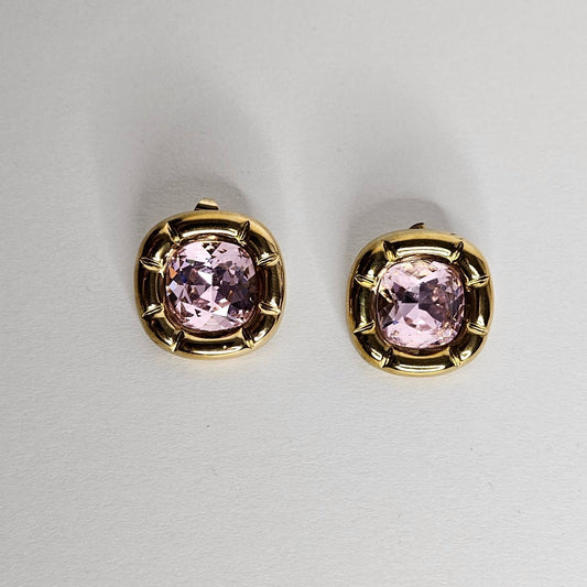 Azucena Pink Stainless Steel Earrings (Aretes)