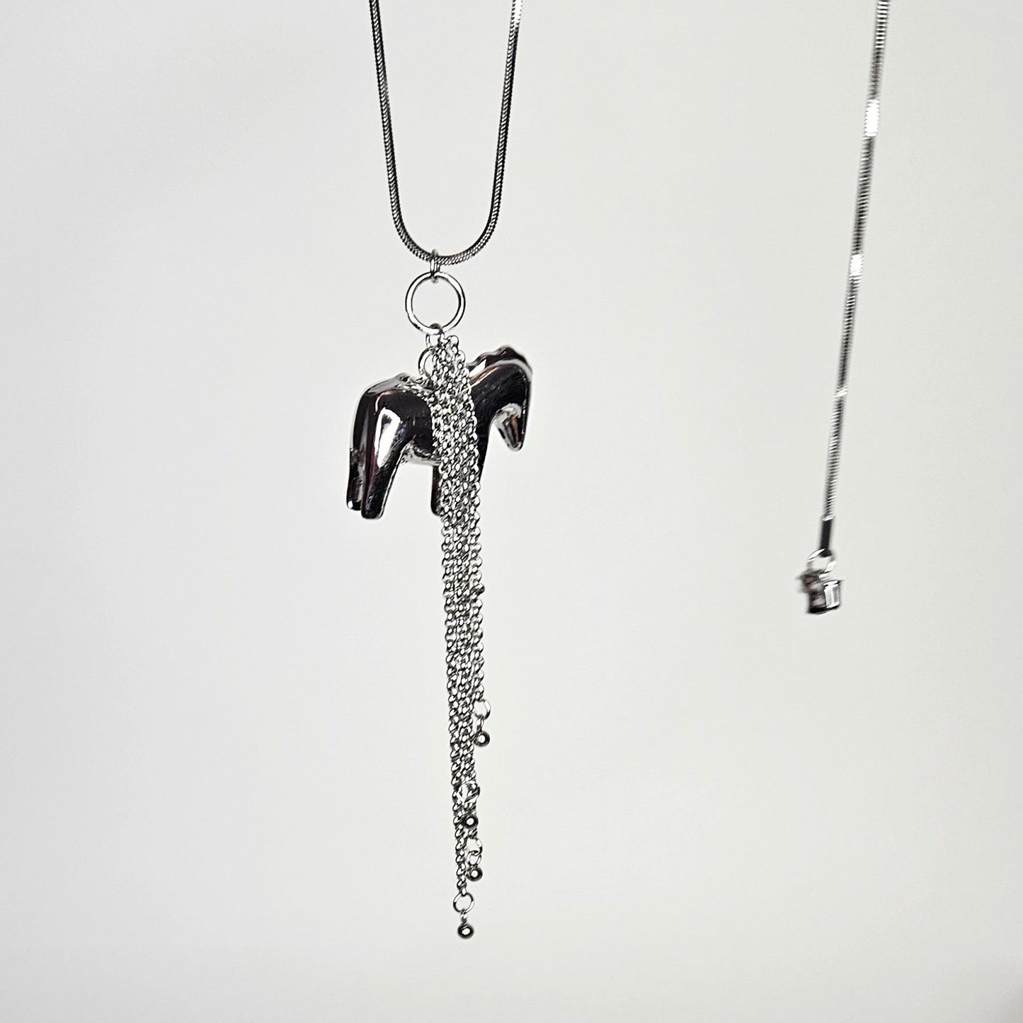 Tessa Silver Stainless Steel Adjustable Necklace (Collar)