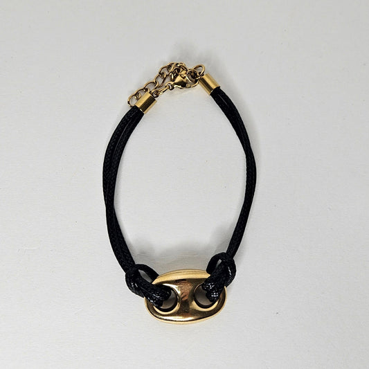 Tara Black Cord Bracelet (Pulsera)