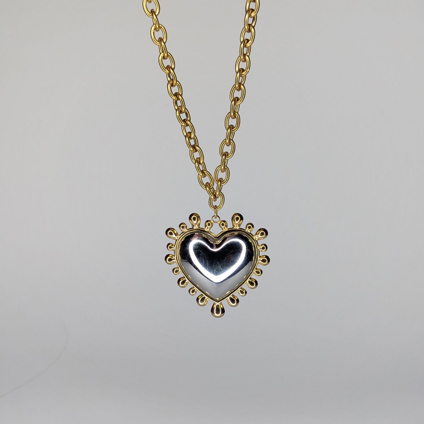 Marimar Gold Stainless Steel Heart Necklace