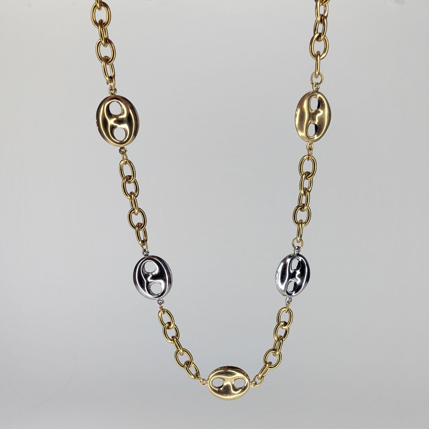 Salma Two-Tone Stainless Steel Necklace (Collar)