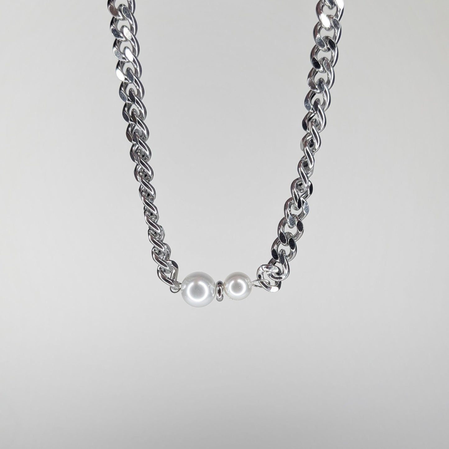 Marifer Stainless Steel Pearl Necklace (Collar)
