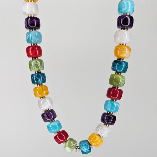 Milagros Multicolor Beaded Necklace (Collar)