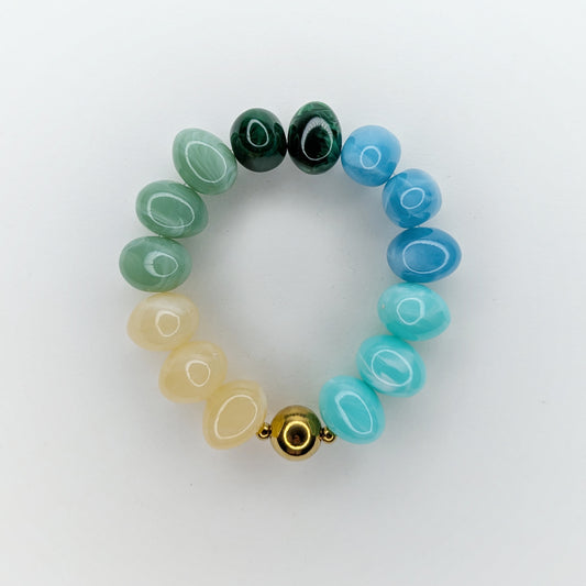 Romi Cool Acrylic Beaded Bracelet (Pulsera)