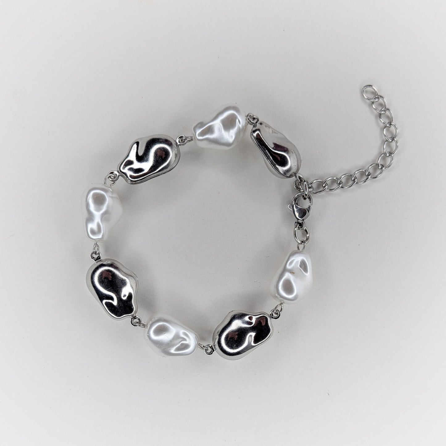 Tabata Stainless Steel Pearl Bracelet (Pulsera)
