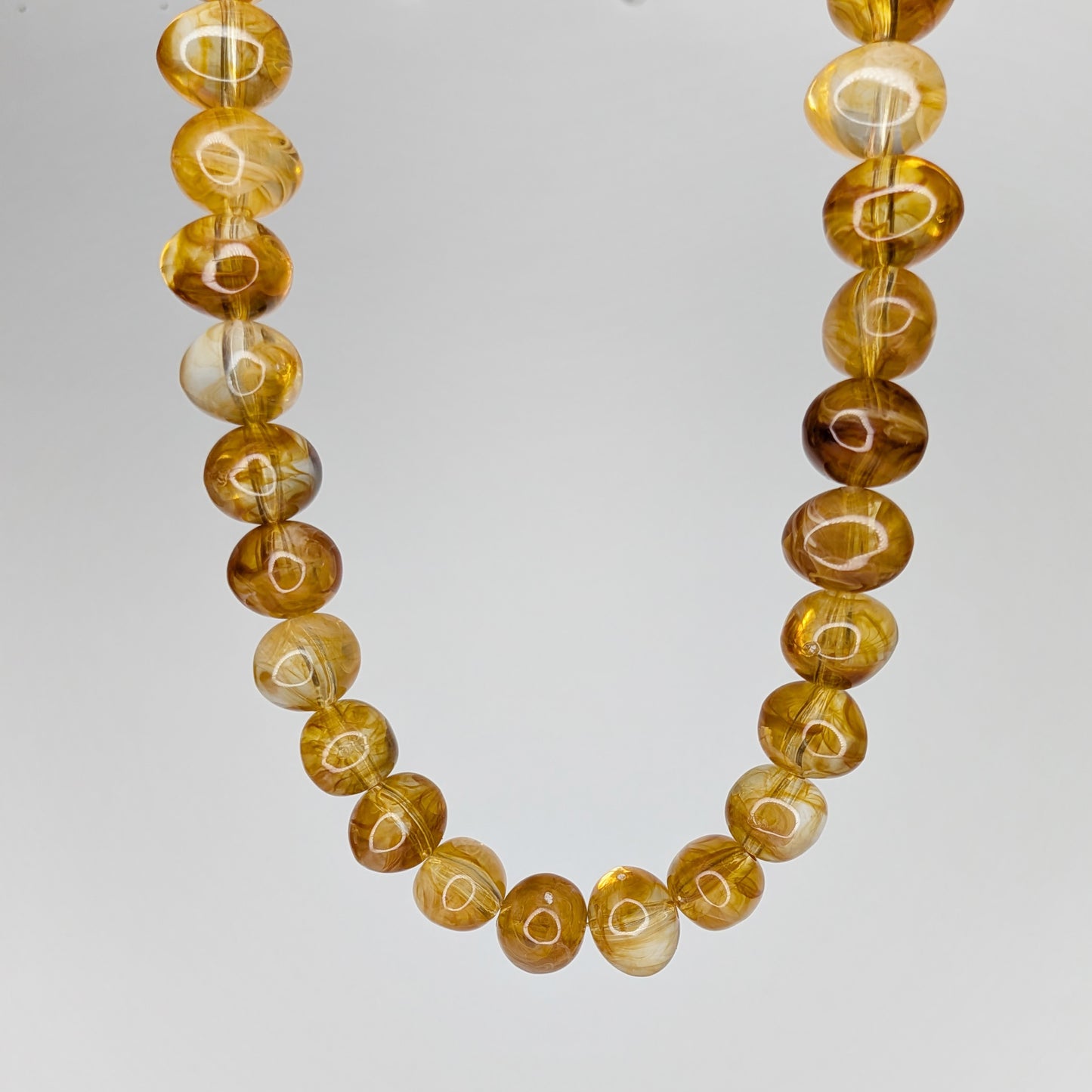 Elvira Honey Beaded Necklace (Collar)