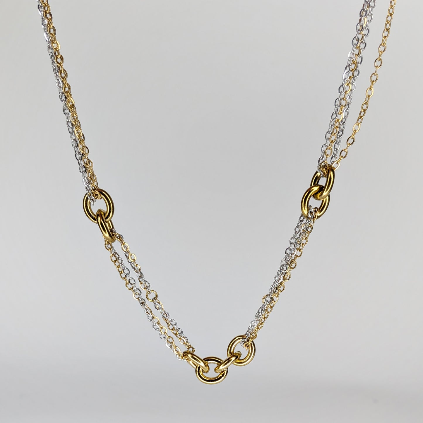 Nerea Two-Tone Stainless Steel Necklace (Collar)