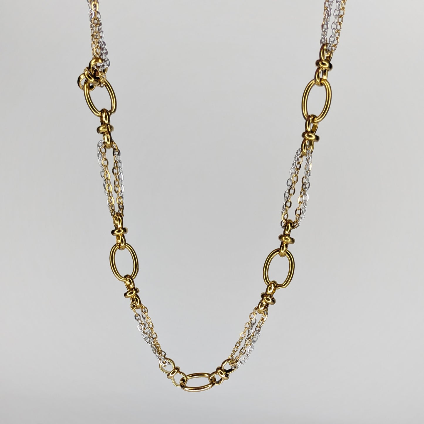 Yadira Stainless Steel Two-Tone Necklace (Collar)