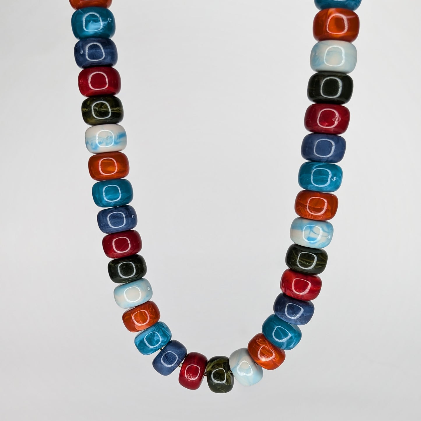 Vilma Blue Stainless Steel Necklace (Collar)