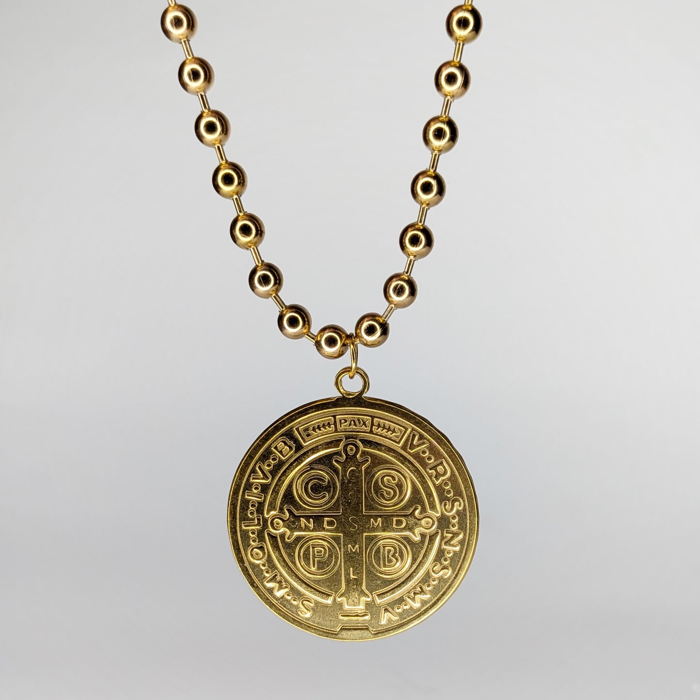 San Benito Gold Stainless Steel Necklace (Collar)