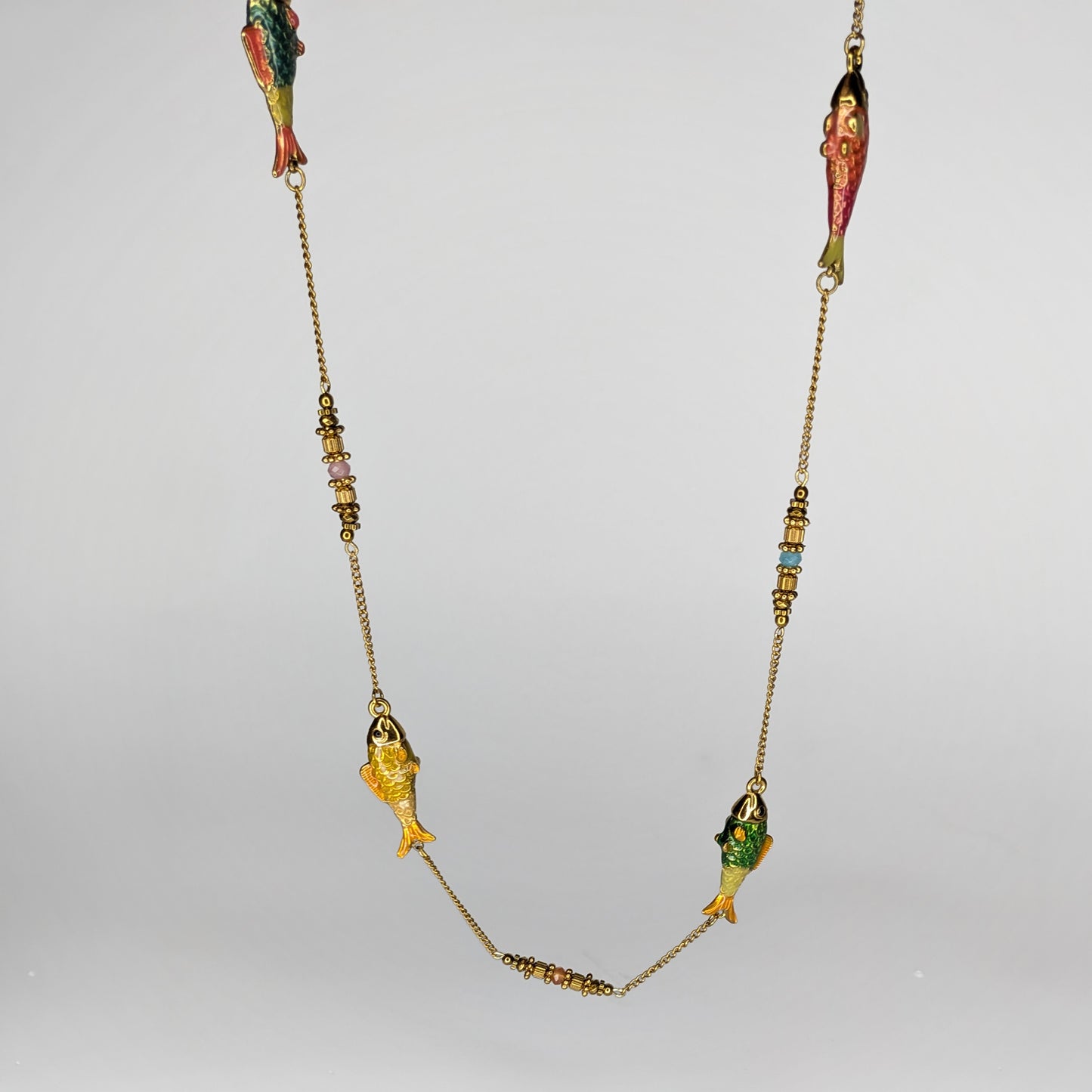 Pame Fish Necklace Stainless Steel (Collar)