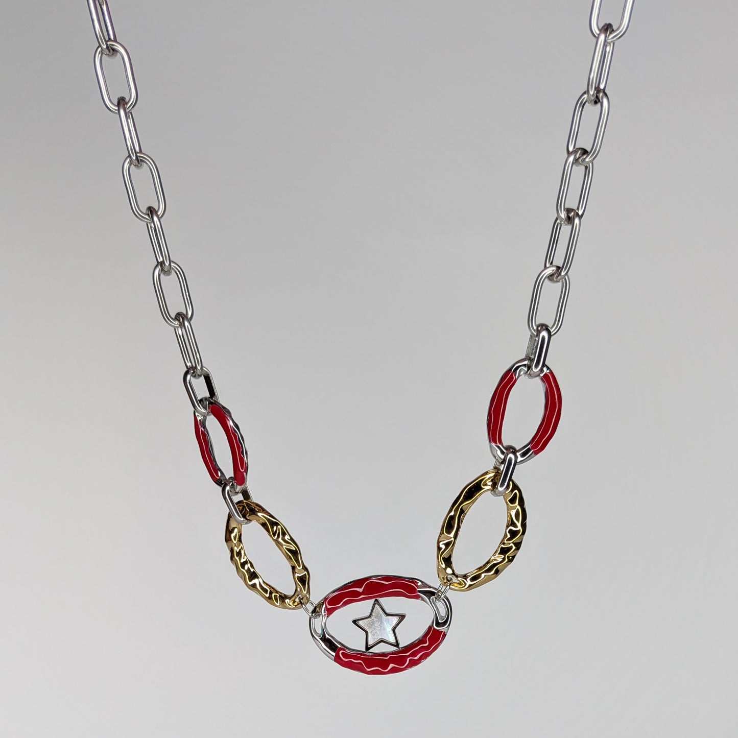 Dafne Star Two-Tone Necklace (Collar)