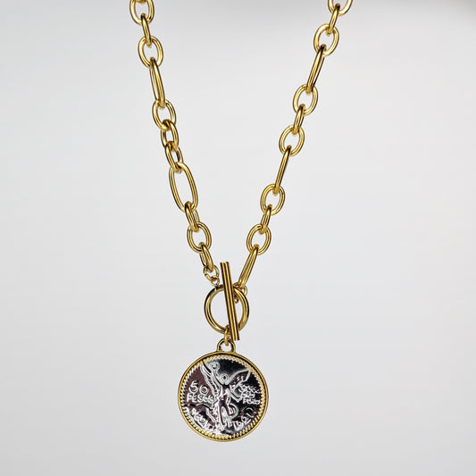 Adelita T-Bar Stainless Steel Necklace (Collar)