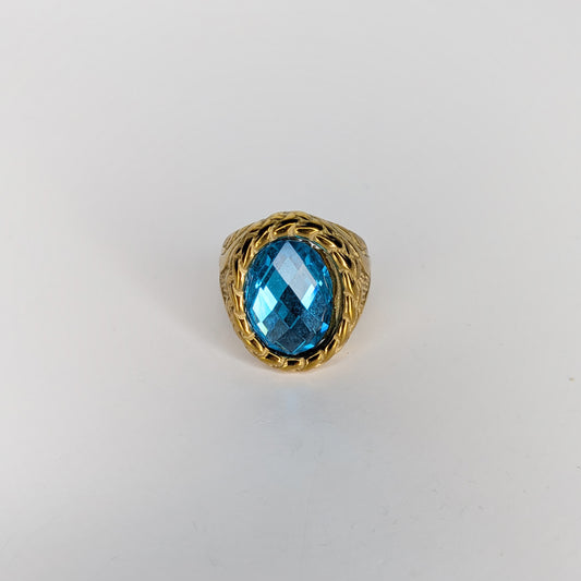 Charis Blue Stainless Steel Ring (Anillo)