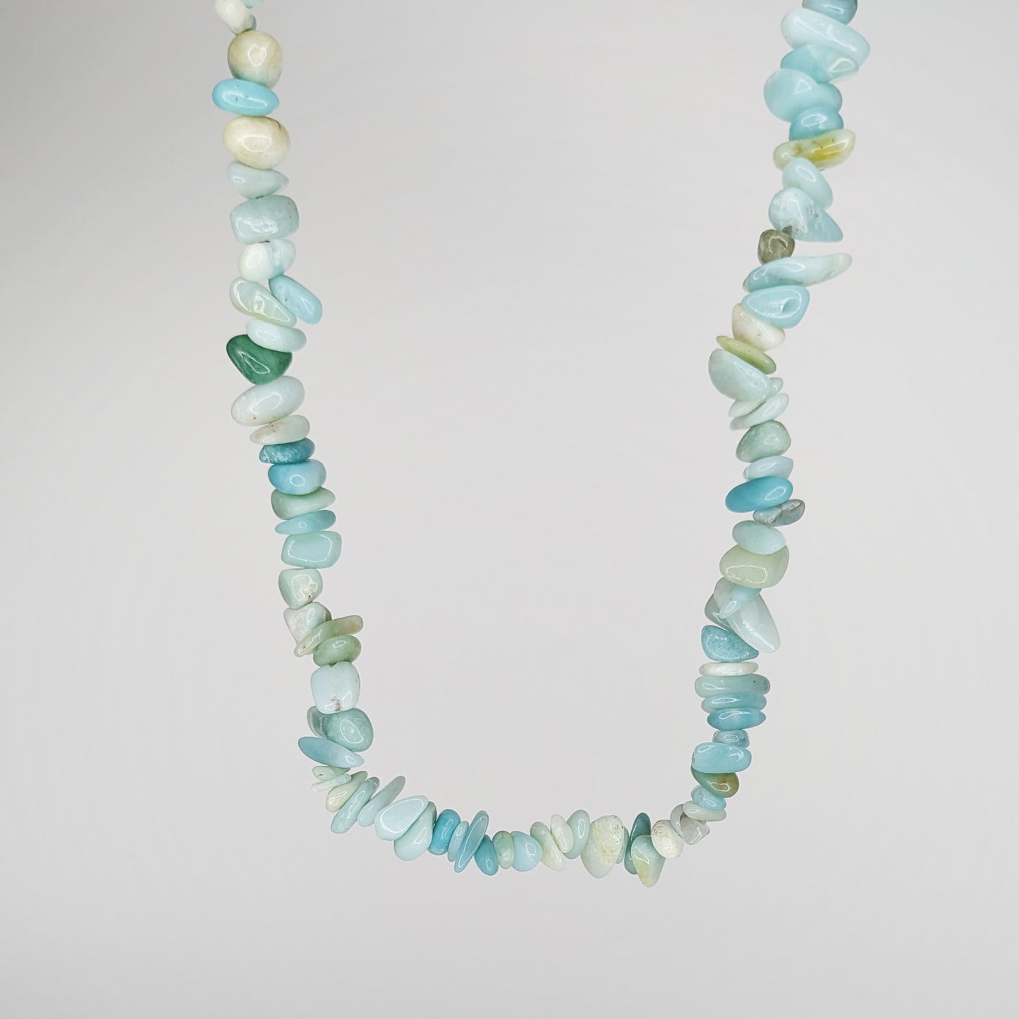 Ramona Aqua Chip Stone Necklace (Collar)