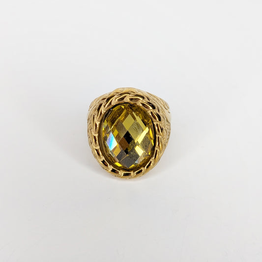 Charis Yellow Stainless Steel Ring (Anillo)