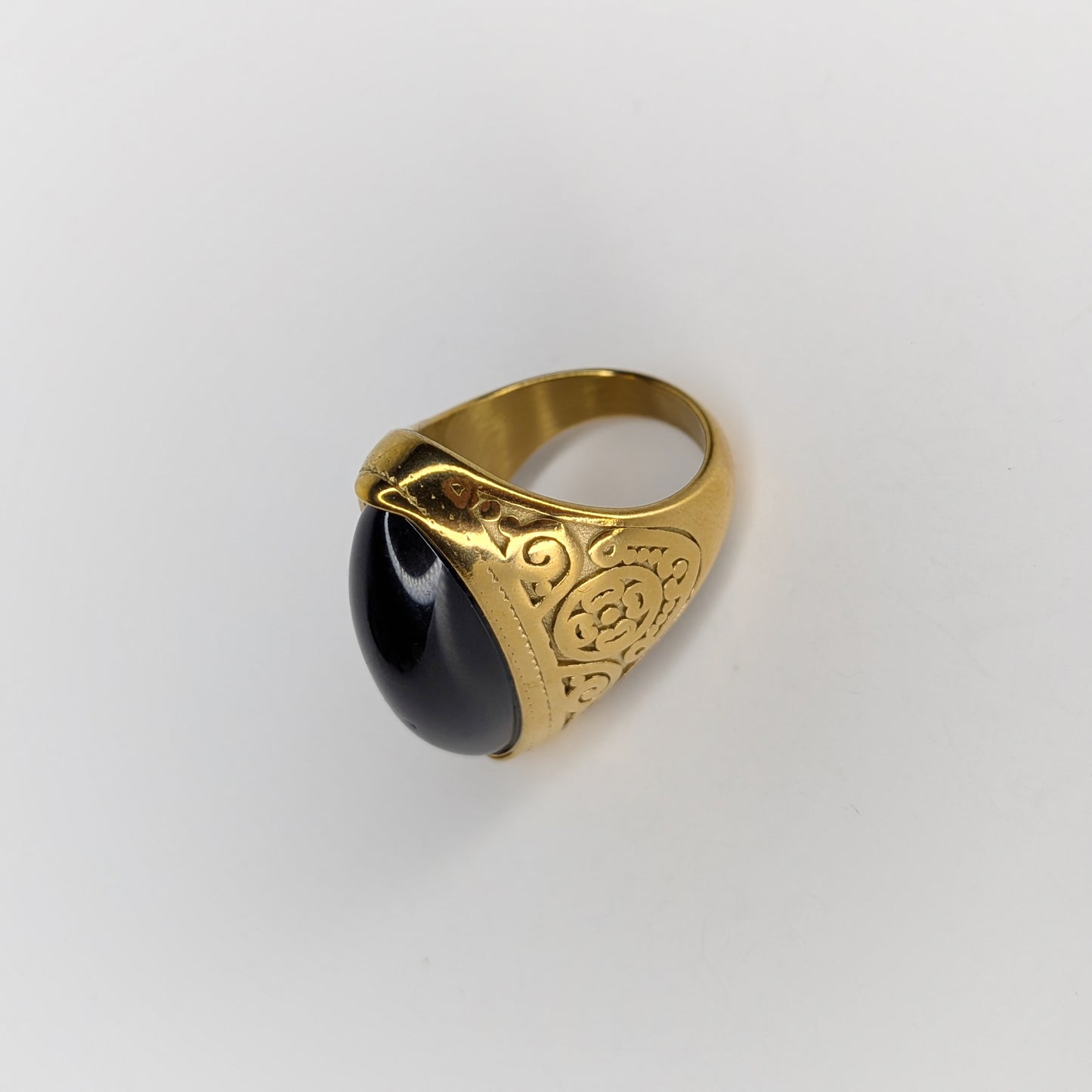 Monze Black Stainless Steel Ring (Anillo)