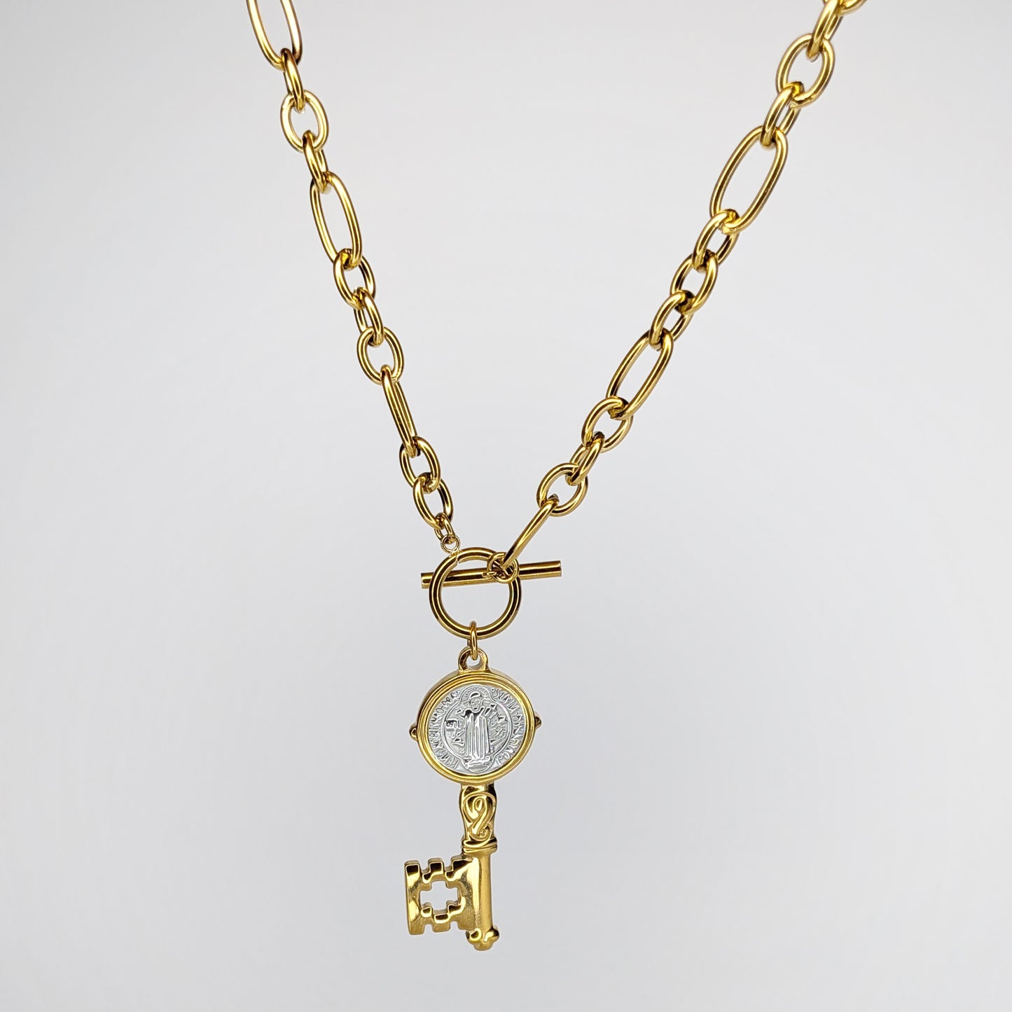San Benito Key Stainless Steel Necklace (Collar)