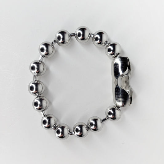 Rina Silver Stainless Steel Beaded Bracelet (Pulsera)