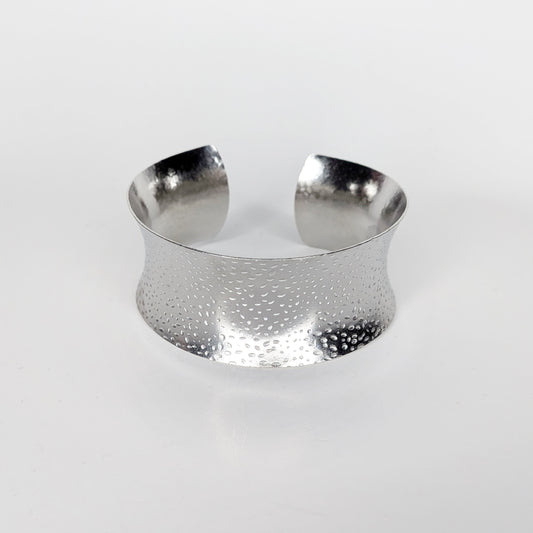 Cindy Silver Stainless Steel Cuff Bracelet (Pulsera)
