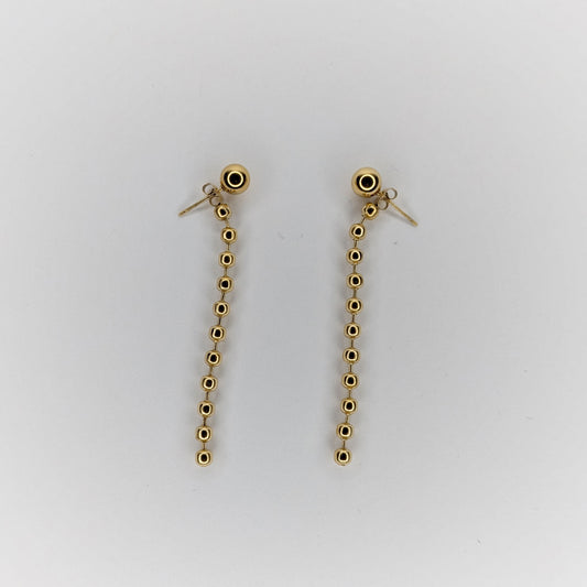 Bekita Gold Drop Earrings (Aretes)