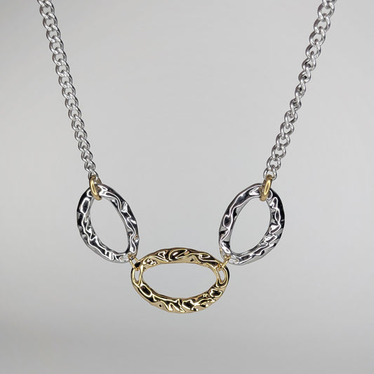 Dafne Stainless Steel Two-Tone Necklace