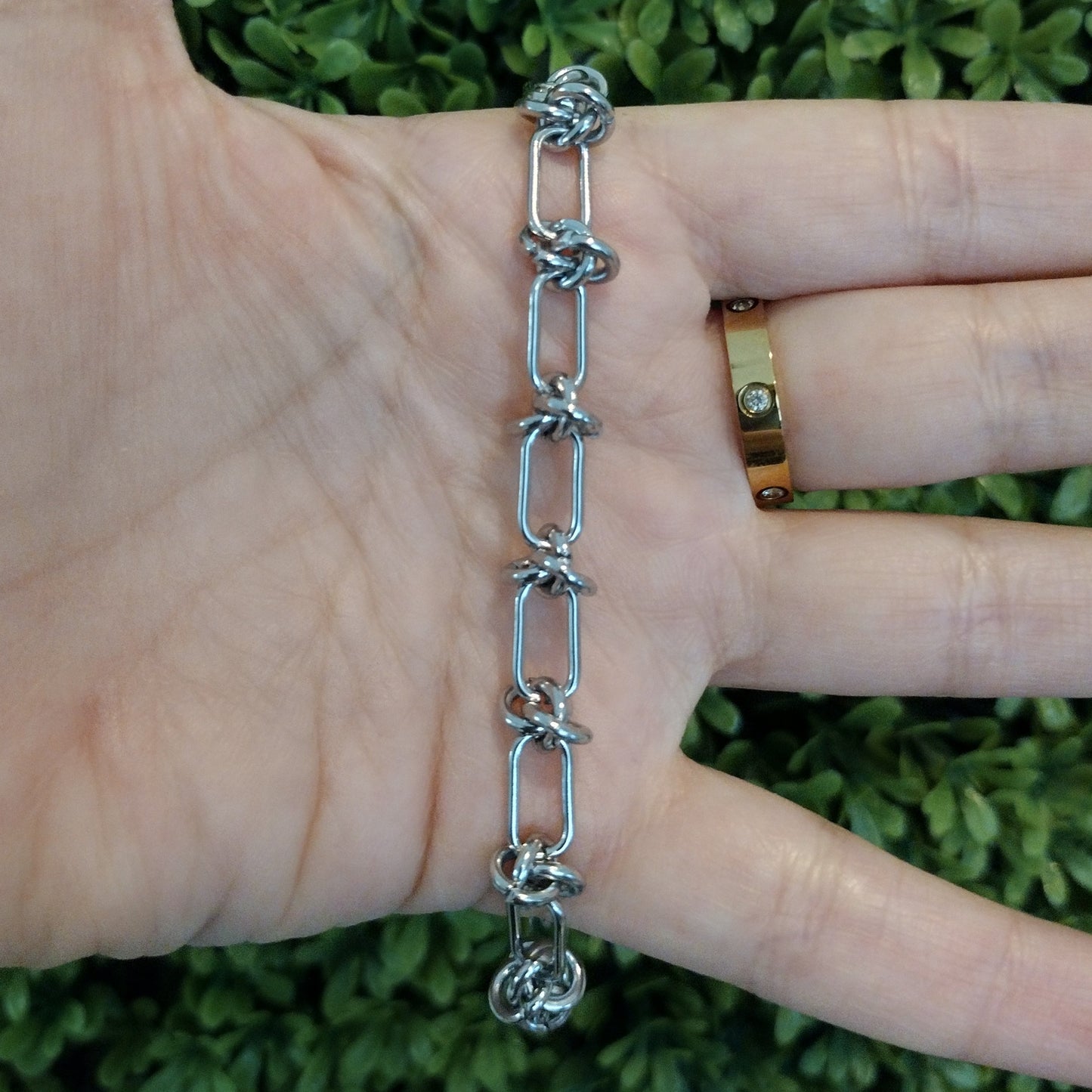 Pulsera ELENA Plateada