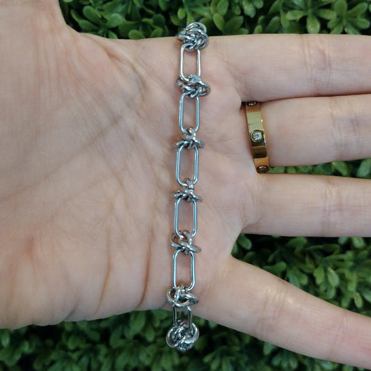 Pulsera ELENA Plateada