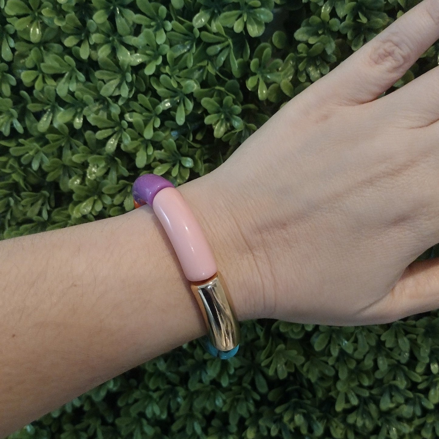 Pulsera De Colores De Acrilico