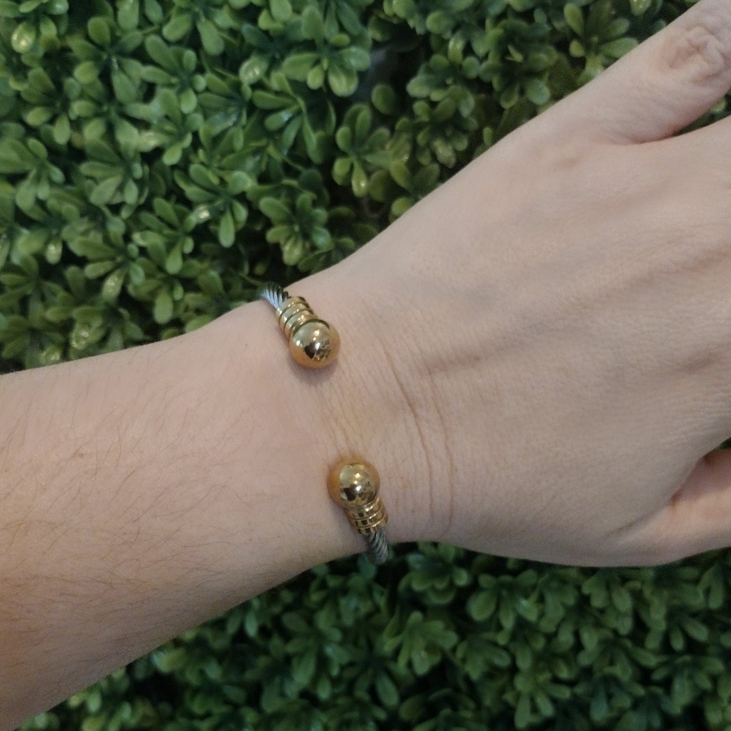 Pulsera Cable Plateada